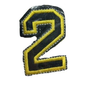 Aplike Ütü İle Yapışan 2 Rakamı Arma 2x4 cm