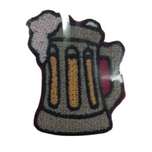 Aplike Ütü İle Yapışan Bira Bardağı Arma 3x3 cm